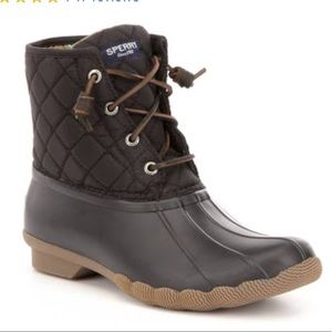 SPERRY SALTWATER QUILTED BOOTS 9.5
